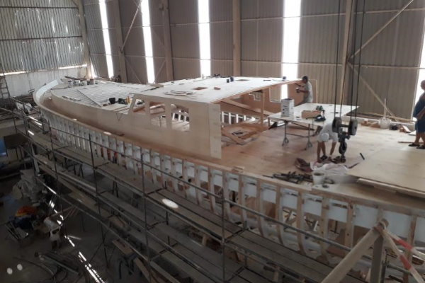 Construction goelette bateau Turquie