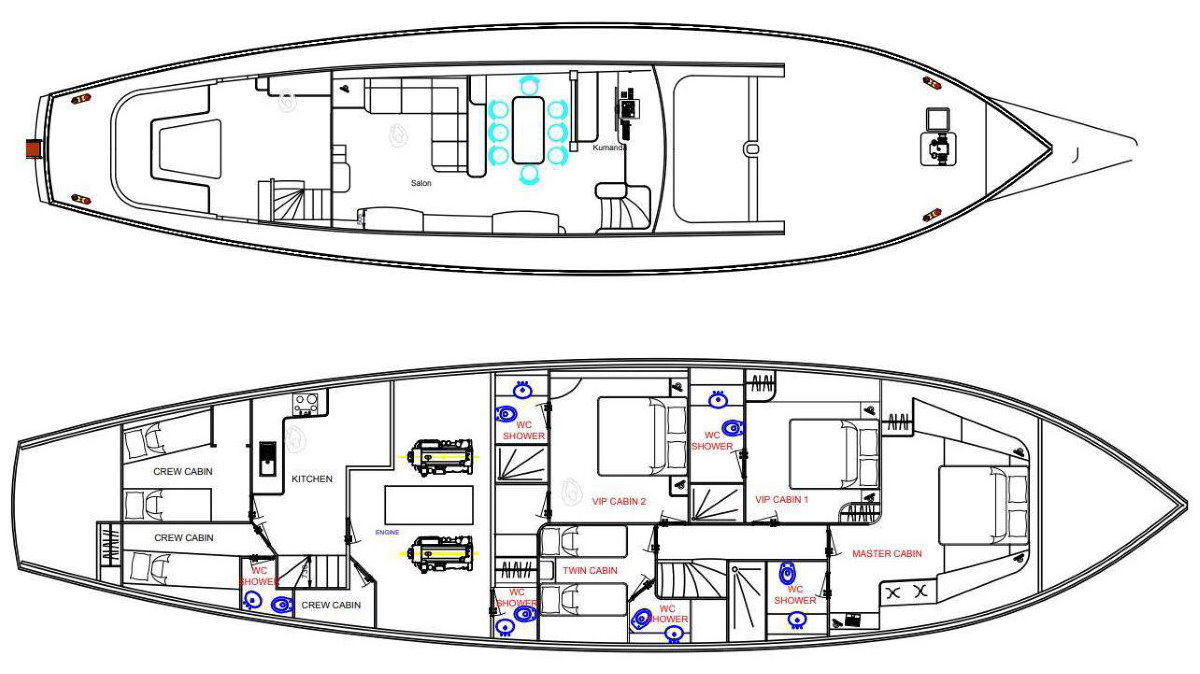 4 cabin motor yacht for sale Bodrum Turkey